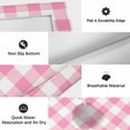 thumbnail image 5 of Pink Buffalo Check Outdoor Rug 3x5 Ft, Non Slip Washable Area Rug, Valentine's Day Modern Rustic Plaid Patio Rugs Carpet Runner, Large Floor Mat for Indoor/Outdoor Deck Porch Camping, 5 of 8