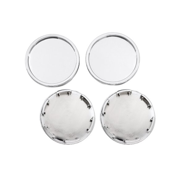 Pebbuoy 4 Pcs Hubcaps 58mm Outer Diameter 56mm Inner Diameter Car Wheel Center Hub Caps Easy Install Universal Tire Rim Cap Covers