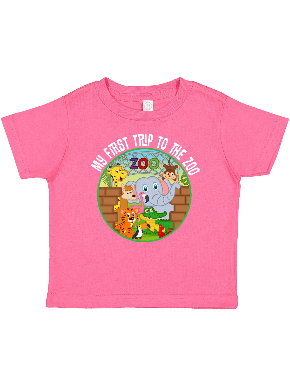 Inktastic 1st Trip to Zoo Animals Outfit Gift Baby Boy or Baby Girl T-Shirt  