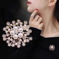 thumbnail image 5 of TNOBHG Wear-resistant Pin Korean Style Snowflake Brooch Faux Pearl Scarf Pin Metal Accessory for Sweaters Jackets Exquisite Brooch, 5 of 8