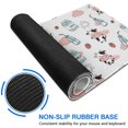 thumbnail image 6 of Long Mouse Pads for Desk,White Cow Milk Cloud Pattern Desk Mats on Top Of Desks, Desk Mouse Pad Extra Large with 3mm Non-Slip Base and Stitched Edge for Gaming,Office,Work,Home 31.5"x11.8", 6 of 6