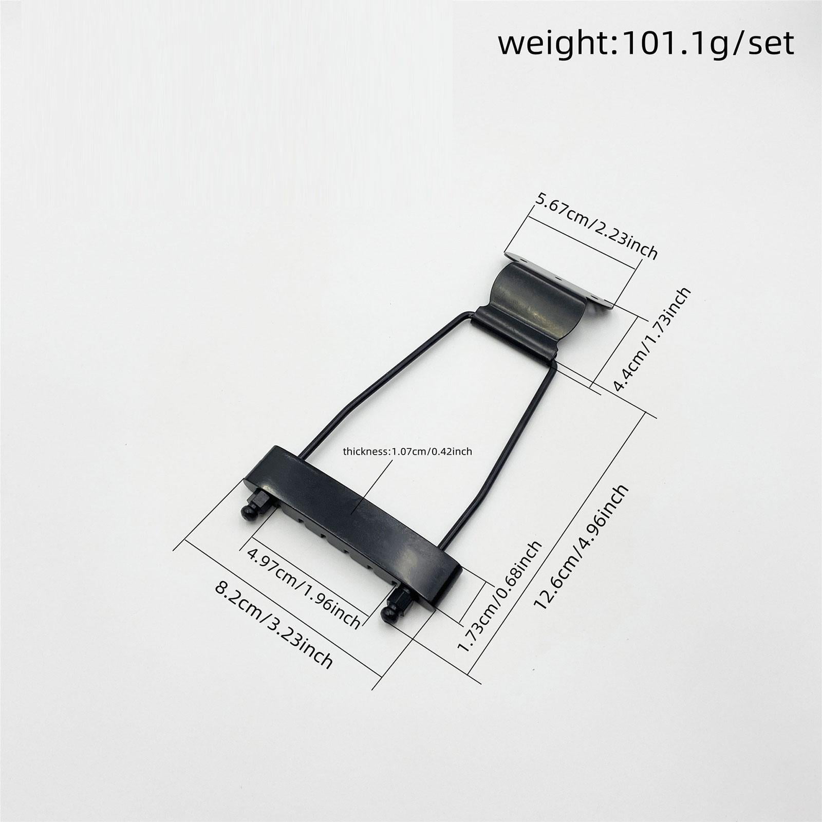 Tailpiece Bridge Guitar Pull Board Stable Metal Design Compatible with Semi Hollow Body Jazz Guitar