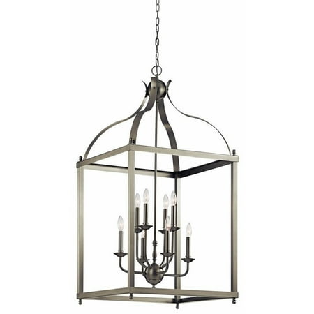 

Farmhouse Eight Light Chandelier-Brushed Nickel Finish Bailey Street Home 147-Bel-2611321