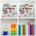thumbnail image 6 of GZHJMY Storage Basket Cute Snowman Christmas Foldable Canvas Laundry Baskets Bin Waterproof Inner Layer with Sturdy Handles for Toy Nursery Blanket Clothes 2 Pack, 6 of 7