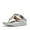 Silver, variant on Women's Fino Resin Hoop Leather Toe Post Wedge Sole Thong Sandals