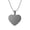 black, variant on 3pcs Bulk Stainless steel 30*26*1.8mm Army Heart Tag Pendant Necklace Chain 24''-blue