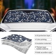 thumbnail image 4 of Kdxio Cherry Blossoms on Navy Background Print Front Windshield Sun Shade,Folding Auto Sunshade for Car Truck SUV-Medium, 4 of 7