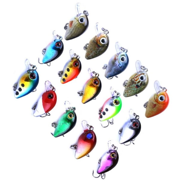  Crappie Salmon Shallow Freshwater Saltwater 5PCS / Set  Crankbait Fishing Lure for Bass Trout Fishing Lure (Color : Multi-colored,  Size: 7cm) : Sports & Outdoors