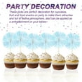 thumbnail image 3 of Firework Cupcake Toppers 50 Pcs Sparkle Tinsel Cupcake Picks Birthday Party Graduation Wedding Foil Decor Cocktail Food Fruit Toothpicks Christmas White, 3 of 7