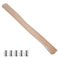 thumbnail image 4 of Replacement Wooden Tool Handle Wood Handle with Wedges for Builders Anti-Slip Labor-Saving 1Set, 4 of 5
