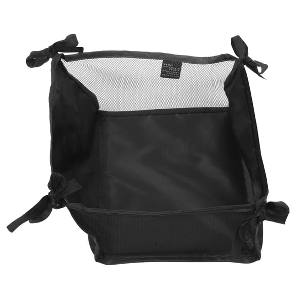 RENACLIPY Black Oxford Cloth Stroller Organizer Bag with Spacious Storage, 1 Set for Essentials and Accessories