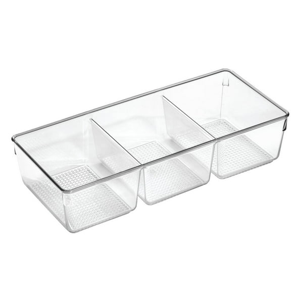 Mainstays 3-Compartment Clear Cosmetic Organizer Tray