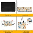 thumbnail image 4 of Colorful Floral Bohemia Waterproof Picnic Blanket with Foldable Zipper, Suitable for Outdoor Use, Suitable for Travel, Camping, Beaches, Parks, Grasslands, Picnic Blanket Accessories, 4 of 8