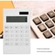 thumbnail image 5 of Calculadora científica de escritorio TANGJMXG blanca con botón de cristal energía solar y batería, 5 of 5
