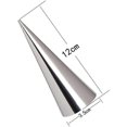 thumbnail image 4 of 12pcs Stainless Steel Baking Cones Diy Pastry Cream Horn Molds Tapered Tube Cone, 4 of 4