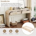 thumbnail image 5 of Kselythan Console Table With 2 Drawers,Vintage Console Table,Sturdy Stable Entryway Sofa Table,Easy To Assemble,For Living Room, Hallway, Bedroom, Dining Room(Natural/Antique Black), 5 of 9