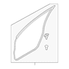 Genuine OE Mazda Door Weather-Strip - D10E-58-760