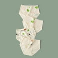 thumbnail image 2 of Xfvqtps 4PCS Kids Toddler Little Girls Underwear Cotton Soft Breathable Lace Cat Apple Print Panties Briefs 4 Pack Beige, 2 of 3