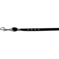 thumbnail image 3 of Dog, Puppy  Pet Leash, "Black Velvet Jeweled", 3 of 10