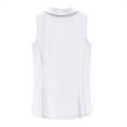 thumbnail image 6 of Wendoximz Summer Shirts for Women Womens Tee Shirts Women's Polo Shirts Sleeveless Golf Shirt Tank Tops Lightweight Quick Dry Athletic Tennis Sports Tops Tee White, 6 of 6