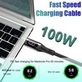 thumbnail image 5 of AICase 100W USB-C to USB-C Cable 100W Fast Charger Type-C Charging Data Cord LED Display Cable, 5 of 13