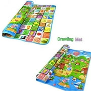 Baby Play Mat,Baby Care Foam Floor Reversible Kids Crawling Mat for Playing, Waterproof Play Game Mat for Infants