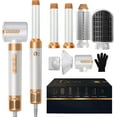 thumbnail image 1 of 7 in 1 Hair Dryer Brush Iron,Powerful Blow Dryer Brush with Auto- Wrap Curler, Detachable Fast Drying, Volumizing, Curling, Straightening, Ionic Hair Dryer with Diffuser, Hair Styling Tools, 1 of 10