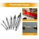 thumbnail image 2 of Pisexur Batería de cocina Juego de 6 brocas avellanadas combinadas para taladro central, fresadora y torno para la cocina del hogar, 2 of 8