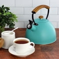 thumbnail image 7 of MegaChef 3.2 Quart Whistling Tea Kettle with Wood Grain Nylon Cool Touch Handle, Matte, 7 of 7