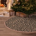 thumbnail image 5 of Balery Brown Leopard Printed Christmas Tree Skirt , Merry Christmas Party Christmas Tree Decoration,Adjustable Tree Skirt-30", 5 of 6