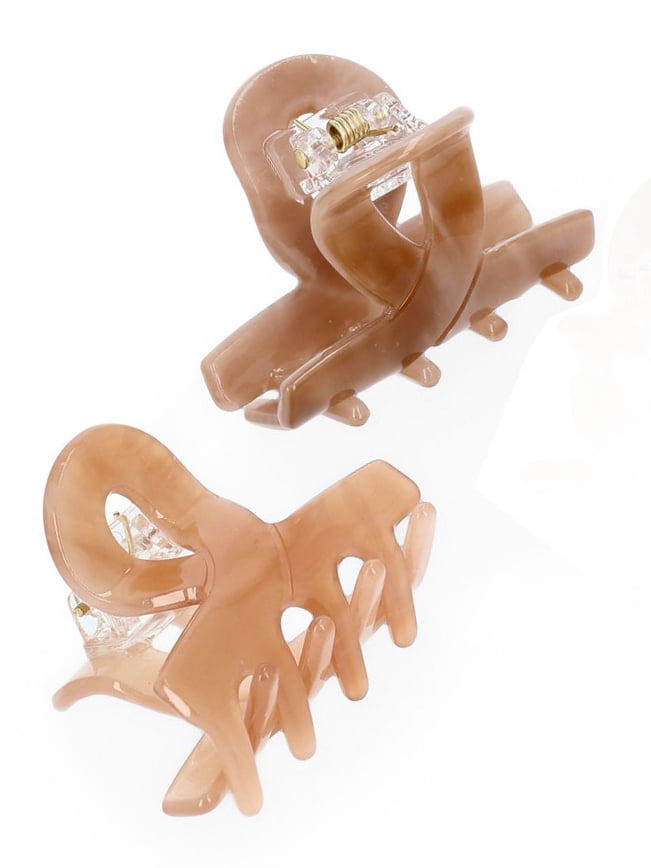 Time and Tru Women's Mini Claw Clips, 4-Pack