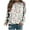 White, variant on WXLWZYWL Trendy Sweatshirts For Women 2023 Women Classic And Winter Floral Print Crewneck Long Sleeve Loose Sweatshirt Tops