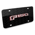 thumbnail image 2 of Ford F-150 in Red 2015 up 3D Logo on Logo Pattern Black Aluminum License Plate, 2 of 7