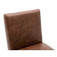thumbnail image 4 of Guyou Modern Dining Chairs Set Of 2, PU Leather Upholstered Dining Chairs with Metal Legs for Dining Room, Living Room, Bedroom (Brown), 4 of 10