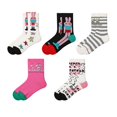 thumbnail image 4 of 5 pares de calcetines para mujer, calcetines de tubo medio, calcetines de vacaciones, calcetines de vestir, calcetines casuales, calcetines tobilleros Yinane Calcetines de la tripulación, 4 of 8