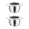 thumbnail image 1 of Kitchen Filter Sink 3-In-1 -Up Plated Sink Strainer Drain Basket Stopping Blockage Bouncing Core Leak-Proof Plug, 1 of 5