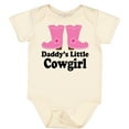 thumbnail image 3 of Inktastic Daddy's Little Cowgirl Girls Baby Bodysuit, 3 of 5