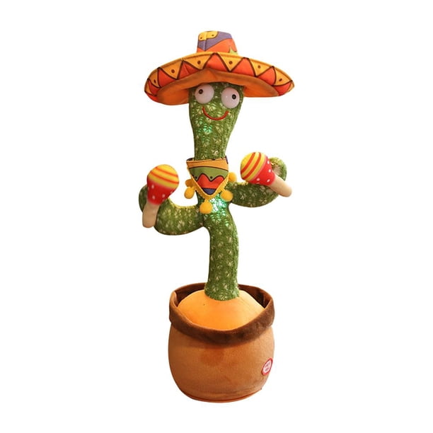 Juguete de peluche de cactus Cantando y bailando Cactus Regalo de juguete de peluche de cactus electrónico para niños seitruly FN005997-00
