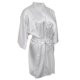 thumbnail image 1 of Bata de Boda Sunnimix Dama de Honor Traje de Satén de Seda Talla XL Blanco, 1 of 8
