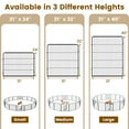 thumbnail image 5 of Gymax 16 Panel 40'' Height Pen Fence w/ Lock Indoor Outdoor Foldable Fencing Gate, 5 of 10