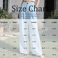 thumbnail image 4 of Womens Casual Wide Leg Solid Color Pants, High Waisted Button Down Straight Long Trousers Palazzo Pants, Plain Trendy Beach Casual Going Out Womens Pants Black S, 4 of 5