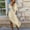 Khaki, variant on Njoeus Women Long Sleeve Loose Elegant Maxi Dress Cotton Linen Button Up Shirt Long Dress with 3 Pockets