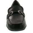 thumbnail image 4 of Geox Boys New Fast Leather Fashion Slip On Loafers with Chain, 4 of 4