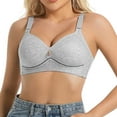 thumbnail image 3 of Fall Fashion 65% off Plus Size Bra Ohufall Woman's Comfortable Breathable Bra Underwear No Rims Push up Bra for Women 36B/C-44B/C, 3 of 8