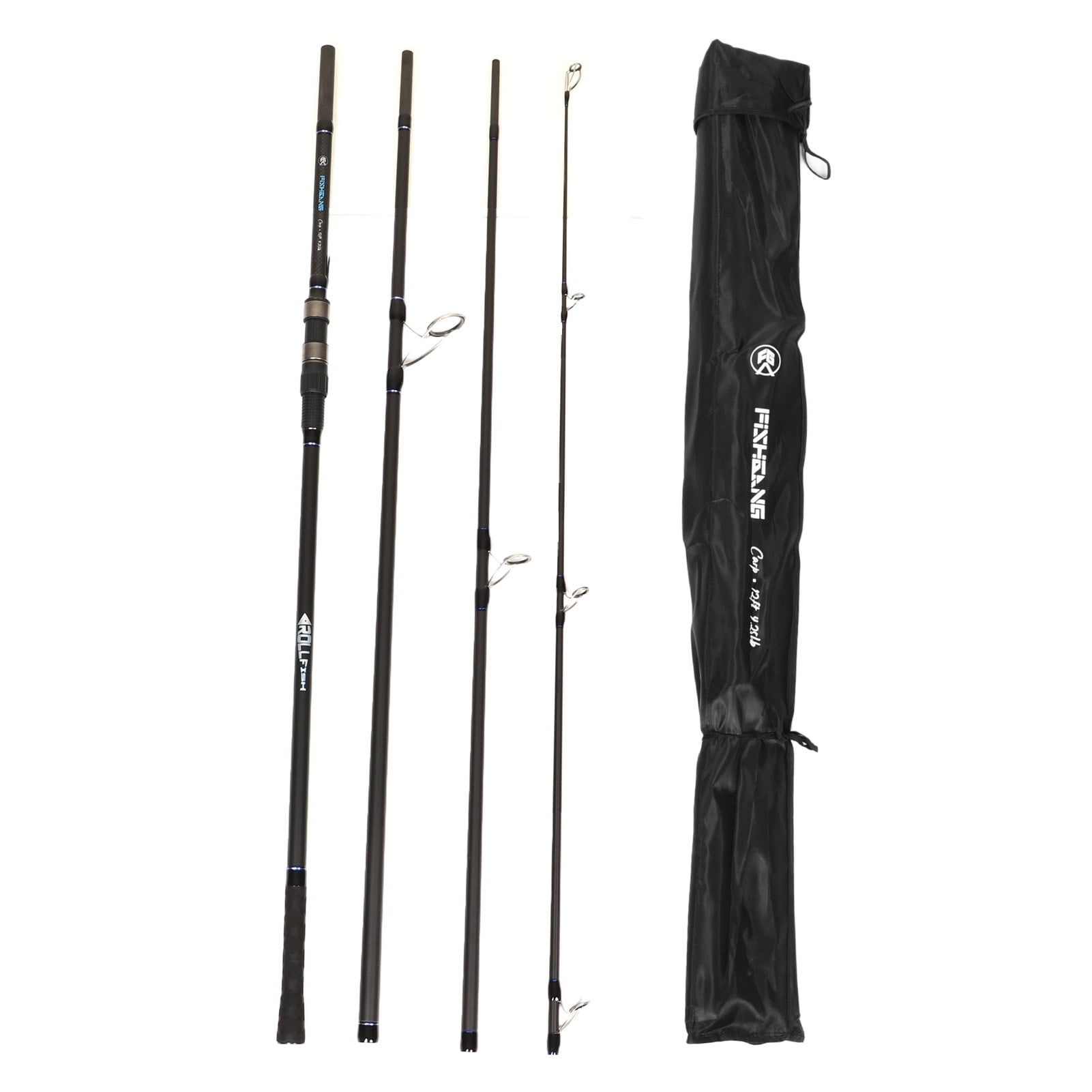 Aestri Portable Carbon Ceramic Travel Fishing Rod Multi Section Casting Pole for Freshwater and Saltwater 3.6m 141.7 inches