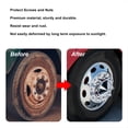 thumbnail image 4 of Lug Nut Covers, 33mm Bullet Flanged ABS Chrome Anti Rust Push On Nut Cover Cap Easy Installation for Trucks Trailers, 4 of 7