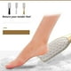 thumbnail image 4 of Vogacara Raspador de lima de pie de doble cara de acero inoxidable para el cuidado, raspador profesional, callos, piel muerta, herramienta de pedicura, Cuerpo del baño Negro Vogacara CE015565-01, 4 of 6