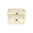 thumbnail image 3 of Serapha Set of 2 Mirror Overlayed Boxes - White, 3 of 9