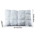 thumbnail image 3 of Premium Ergonomic Sleep Pillow for Neck Support - Nylon Spandex Memory Foam Pillow, Breathable & Supportive Bed Pillow for Side, Back Sleepers, 29x19x2 Inches, Soft & Durable Travel Pillow, 3 of 5