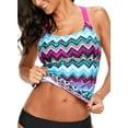 thumbnail image 2 of Haut de Tankini à Dos Nageur à Rayures Imprimées pour Femmes Sans Bas S - TTTG, 2 of 7